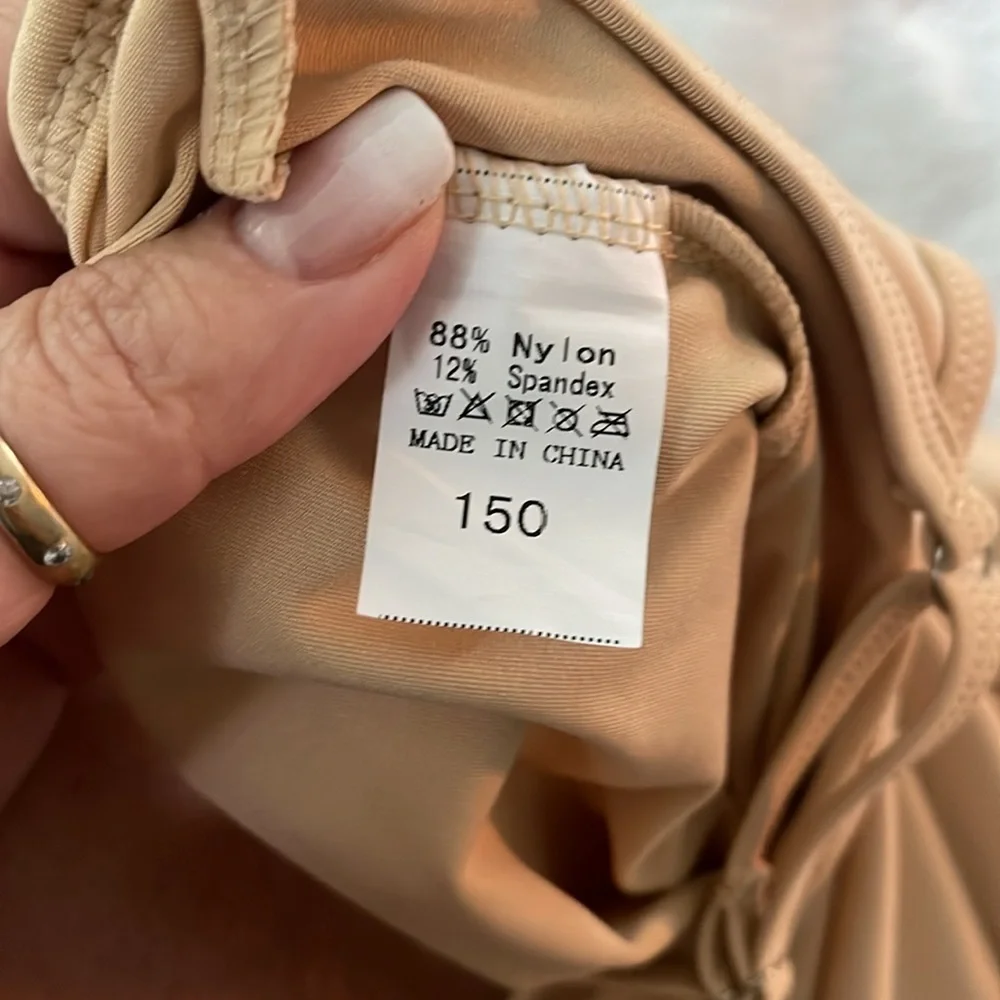 NWT youth 150 or child size 12 nude leotard for dance costumes